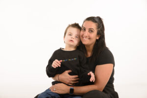 disability support worker caring for a child 