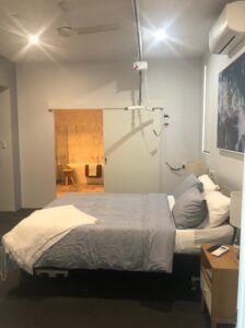 Internal view of a bedroom at the NDIS short term accommodation in Floreat, WA