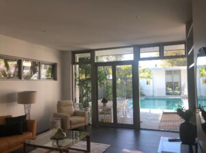 Internal view of the lounge at the NDIS short term accommodation in Floreat, WA