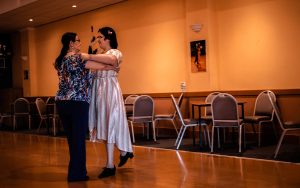 Individual with an ABI learning to dance